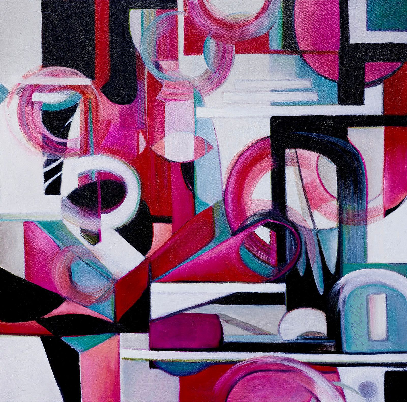 Contemplation painting by Michelle Miller named Gathering Knowledge