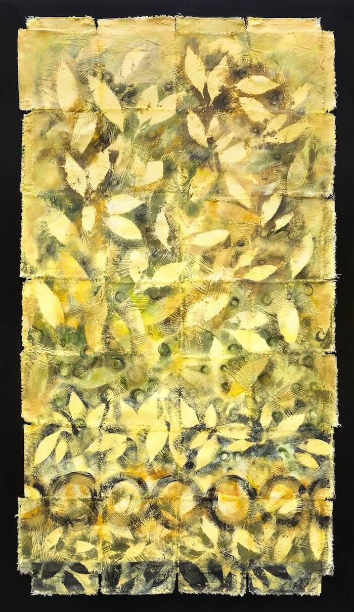 Michelle Miller abstract painting called Eternal, 48.5 x 28.5 inches on canvas