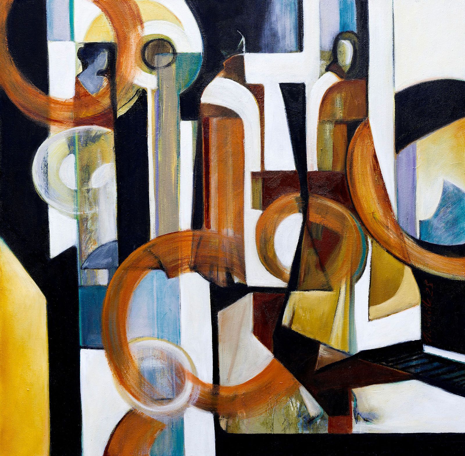 Intersect painting by Michelle Miller