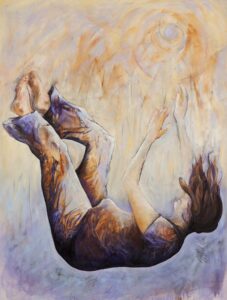 Figurative painting by Michelle Miller named Are We Icarus?
